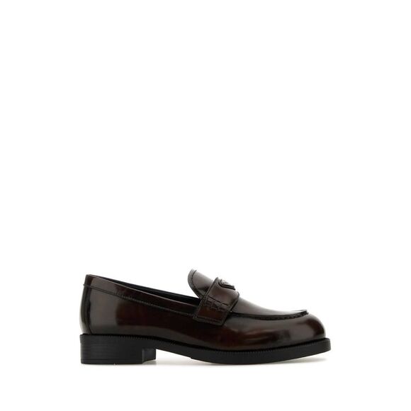 PRADA Shoes - Prada Women Brown Leather Loafers